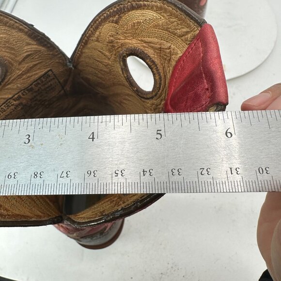 Ariat Men Size 10.5EE 34879 Brown Red Leather Cowboy Mid Calf Western Boot - Picture 12 of 14